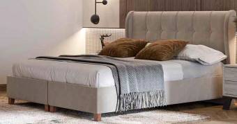 Κρεβάτι διπλό υφασμάτινο 160 Χ 200 με αποθηκευτικό χώρο Ν85