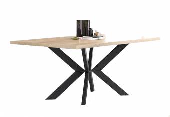 Τραπέζι τραπεζαρίας με μεταλλικά πόδια Ν9